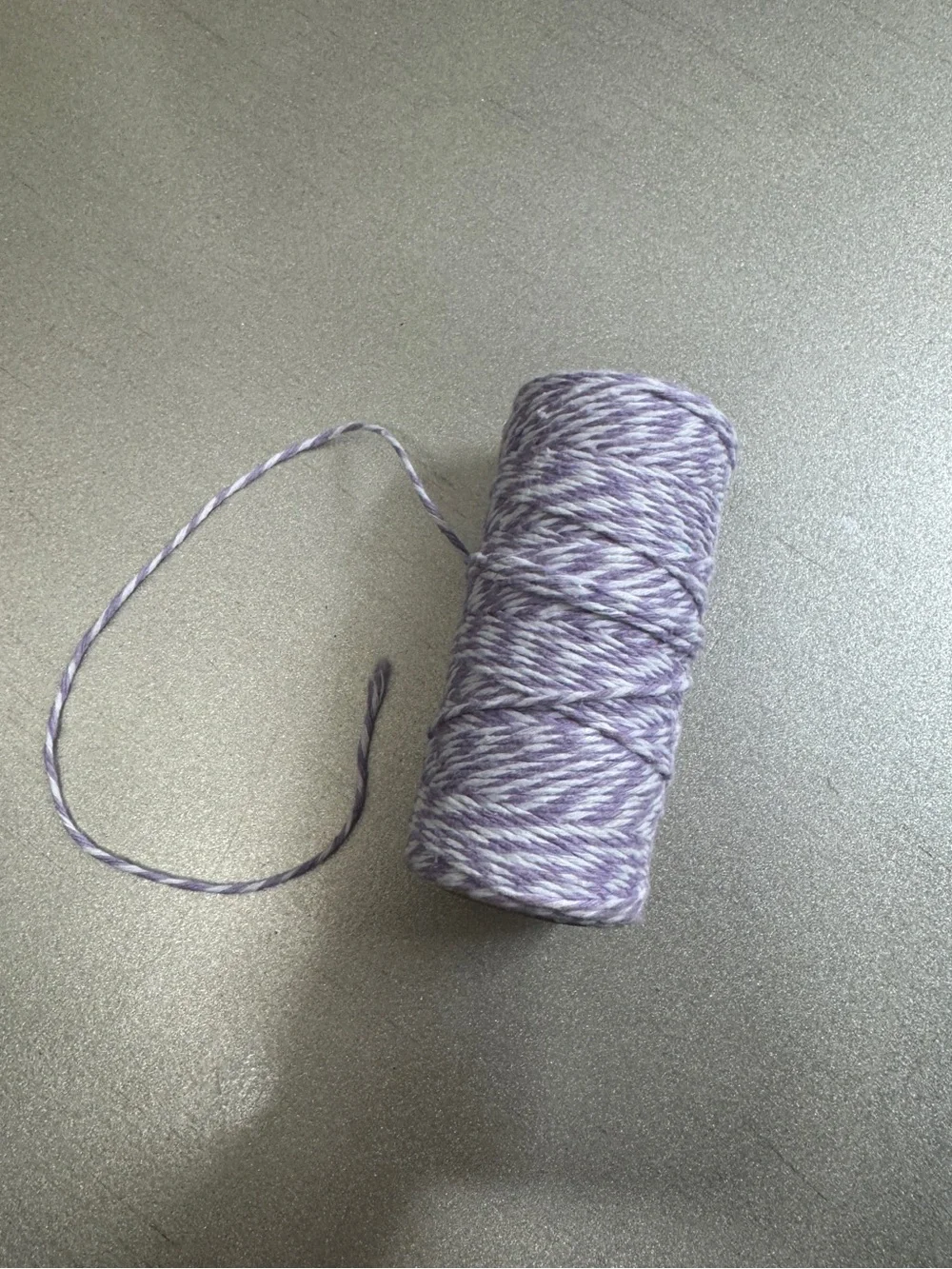 Purple & White Baker's Twine Cotton Craft Cord Spool - 2.4 oz